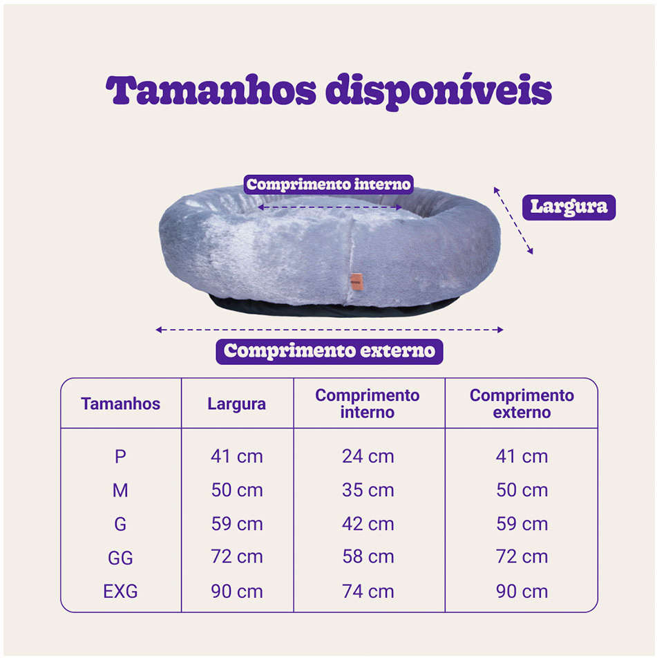 Cama Nuvem Meau Camafeu Cinza - Tam. G
