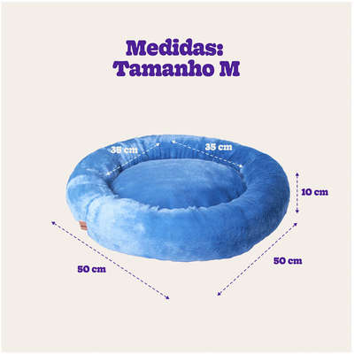 Cama Nuvem Meau Algodão Doce Azul