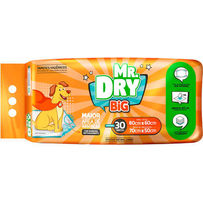 Tapete Higiênico Mr Dry Big 80x60 para Cães
