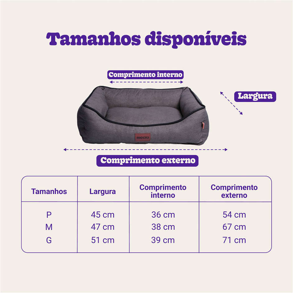 Cama Meau New Collection Bege - Tam. G