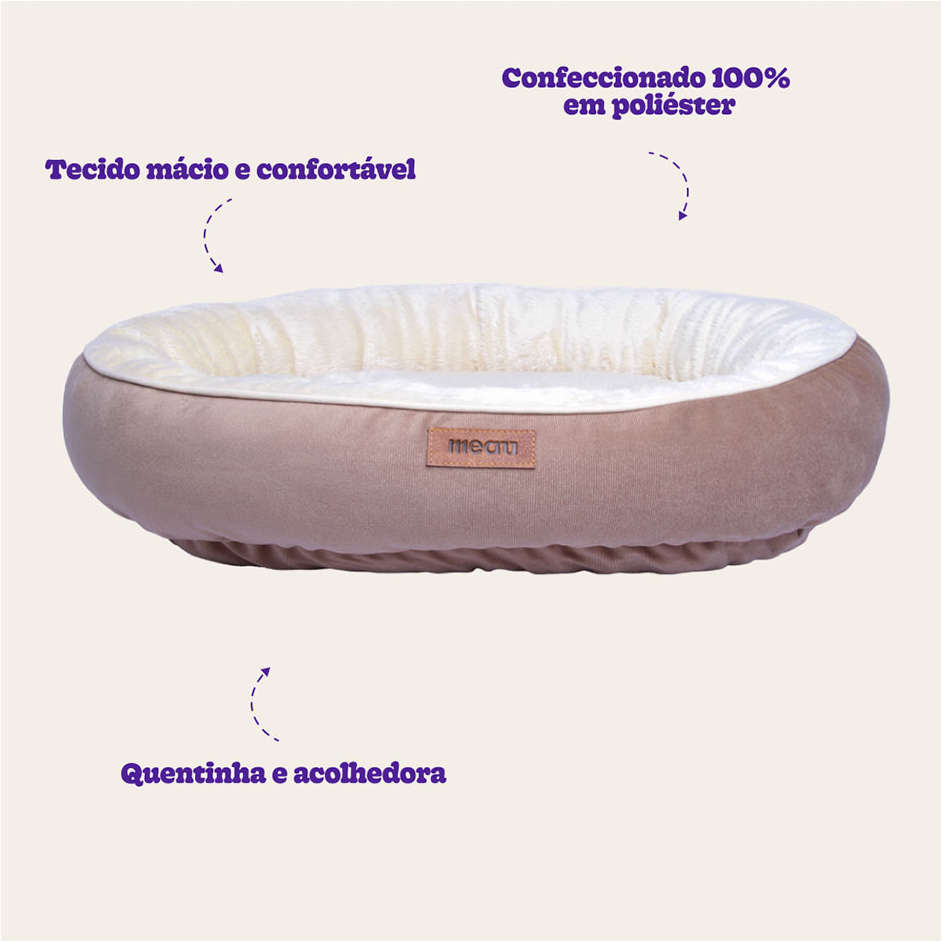 Cama Meau Viena Bege - Tam G