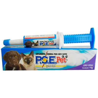 Suplemento Mineral Alivet P.S.E. Pet Pasta para Cães e Gatos