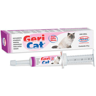 Suplemento Vitamínico Alivet Geri Cat Pasta para Gatos Idosos