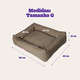 Cama Kroco Retangular Cáqui