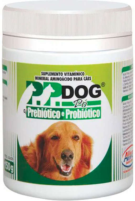 Suplemento Vitamínico Alivet P.P. Dog Prebiótico e Probiótico Comprimido para Cães - 150 g