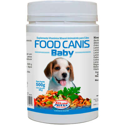 Suplemento Vitamínico Alivet Food Canis Baby para Cães Filhotes