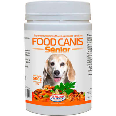 Suplemento Vitamínico Alivet Food Canis Sênior para Cães Idosos