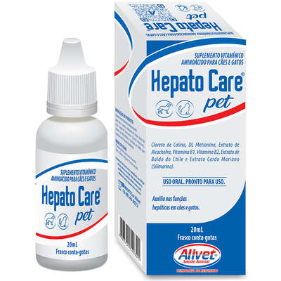 Suplemento Vitamínico Alivet Hepato Care para Cães e Gatos