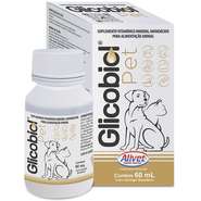 Suplemento Vitamínico Alivet Glicobol Pet Liquido para Cães e Gatos - 60 mL