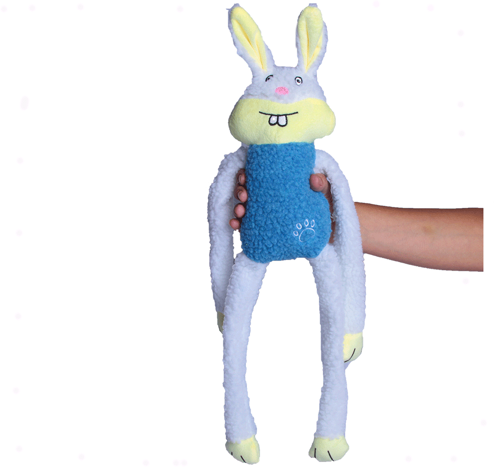 Brinquedo Chalesco Pelúcia Coelho para Cães - Tam. Único