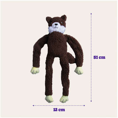 Brinquedo Chalesco Pelúcia Esquilo para Cães