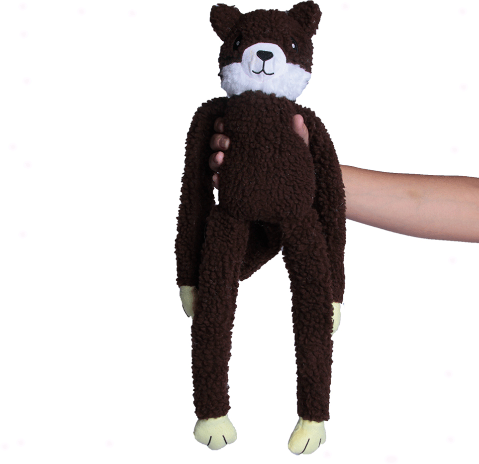 Brinquedo Chalesco Pelúcia Esquilo para Cães - Tam. Único