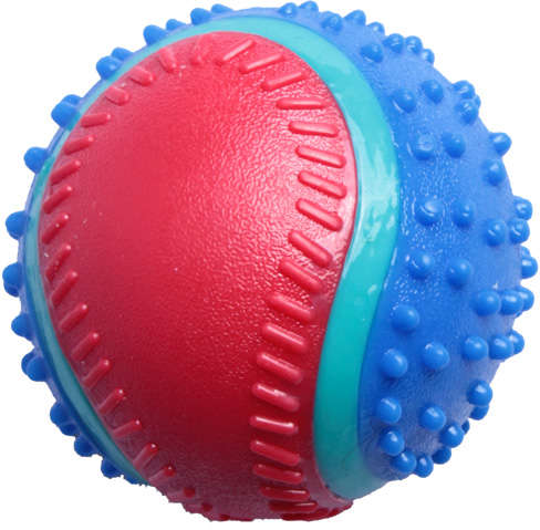 Brinquedo Kroco Bola de Tênis Spike Azul para Cães - Tam. Único