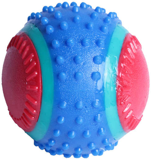Brinquedo Kroco Bola de Tênis Spike Azul para Cães - Tam. Único
