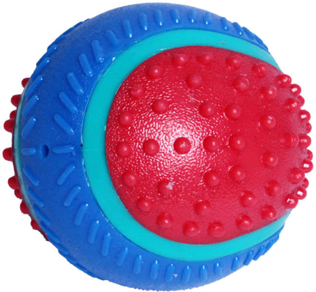 Brinquedo Kroco Bola de Tênis Spike Vermelho para Cães - Tam. Único