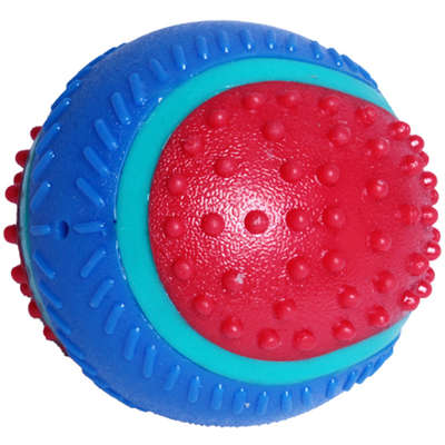 Brinquedo Kroco Bola de Tênis Spike Vermelho para Cães