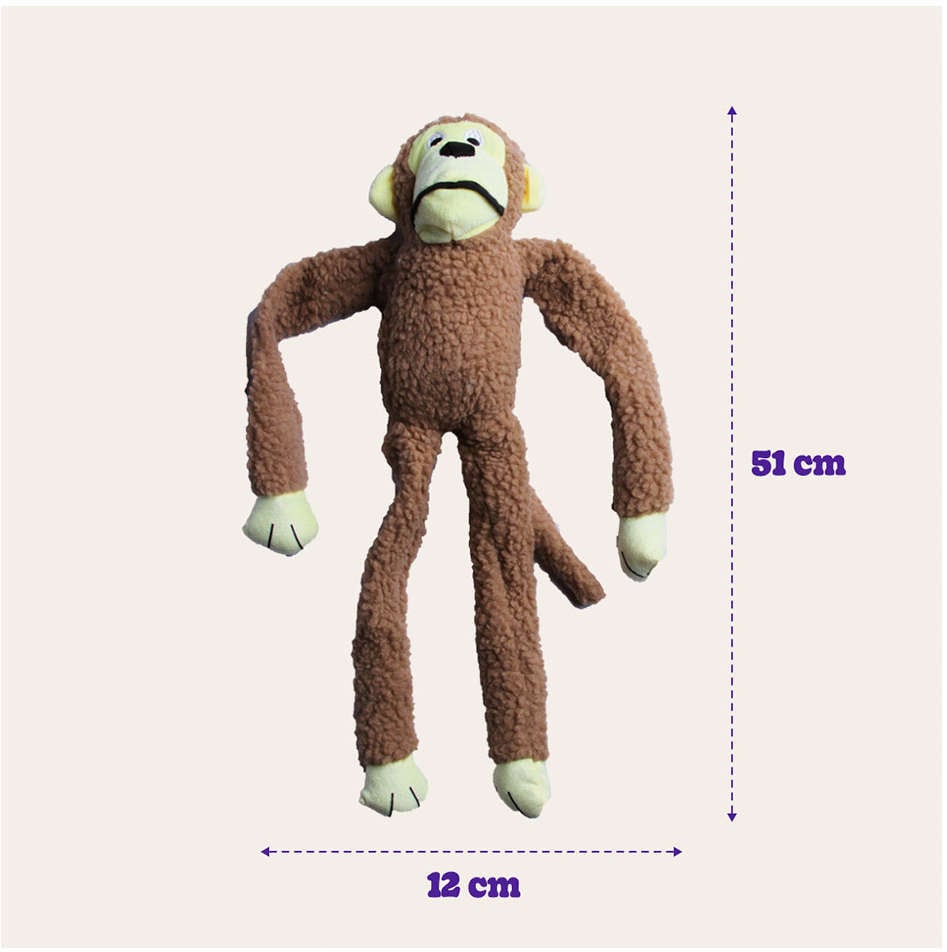 Brinquedo Chalesco Pelúcia Macaco - Tam. Único