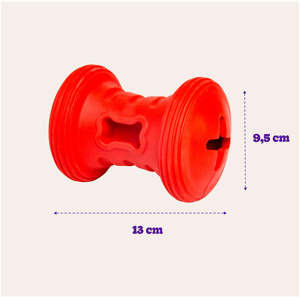 Brinquedo Interativo Germanhart Roler Gira Snack Porta Petisco para Cães - Tam. Único