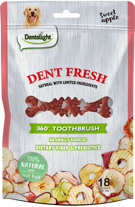 Petisco Dentalight Dent Fresh Maçã Doce para Cães - 150 g