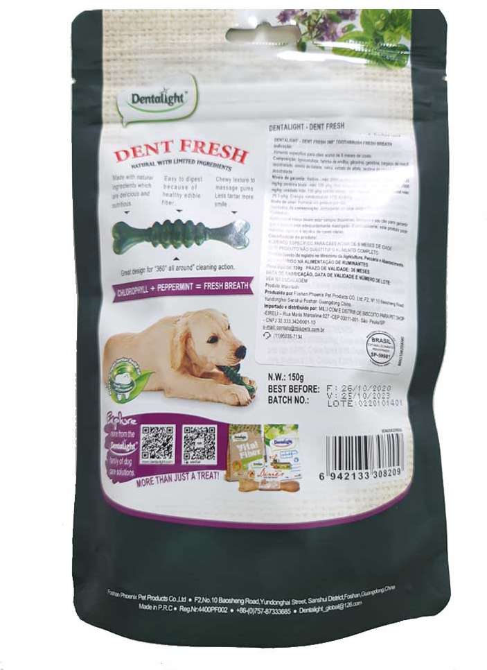 Petisco Dentalight Dent Fresh Clorofila e Hortelã para Cães - 150 g