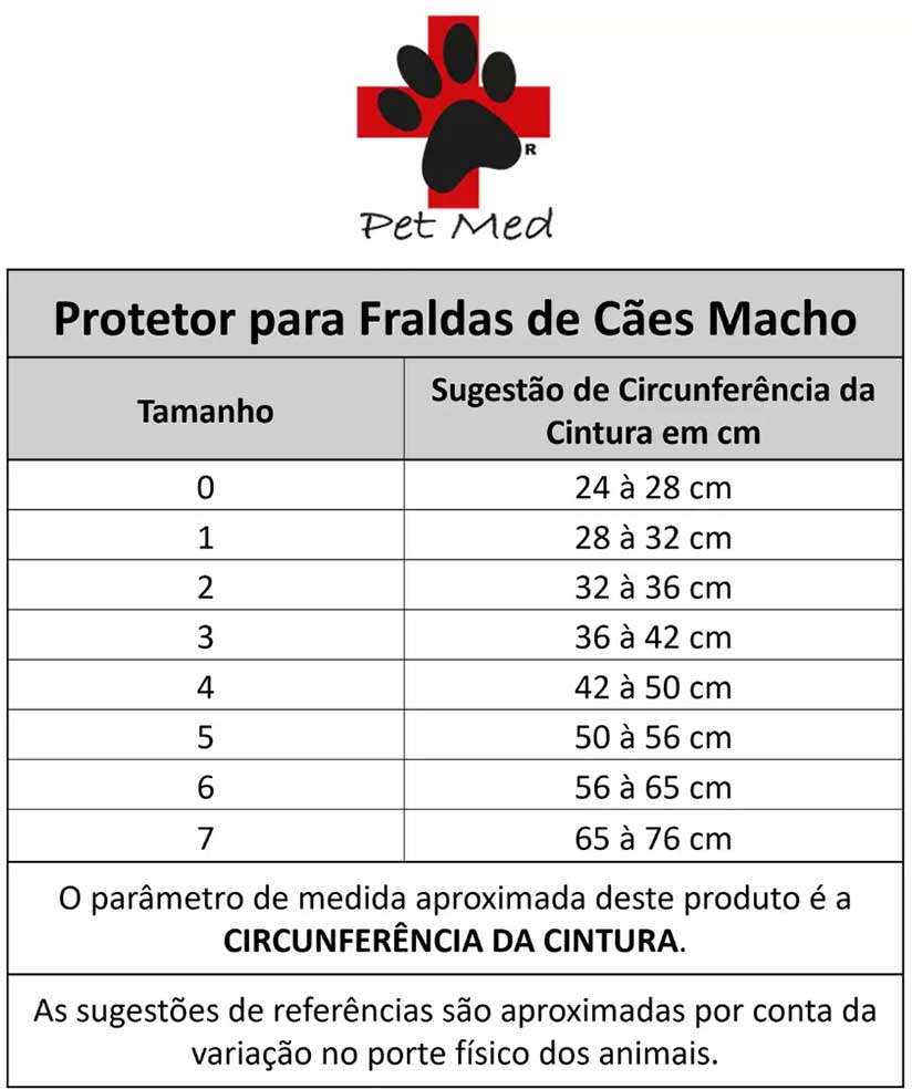 Protetor Higiênico Pet Med para Fraldas Verde para Cães Machos - Tam. 04