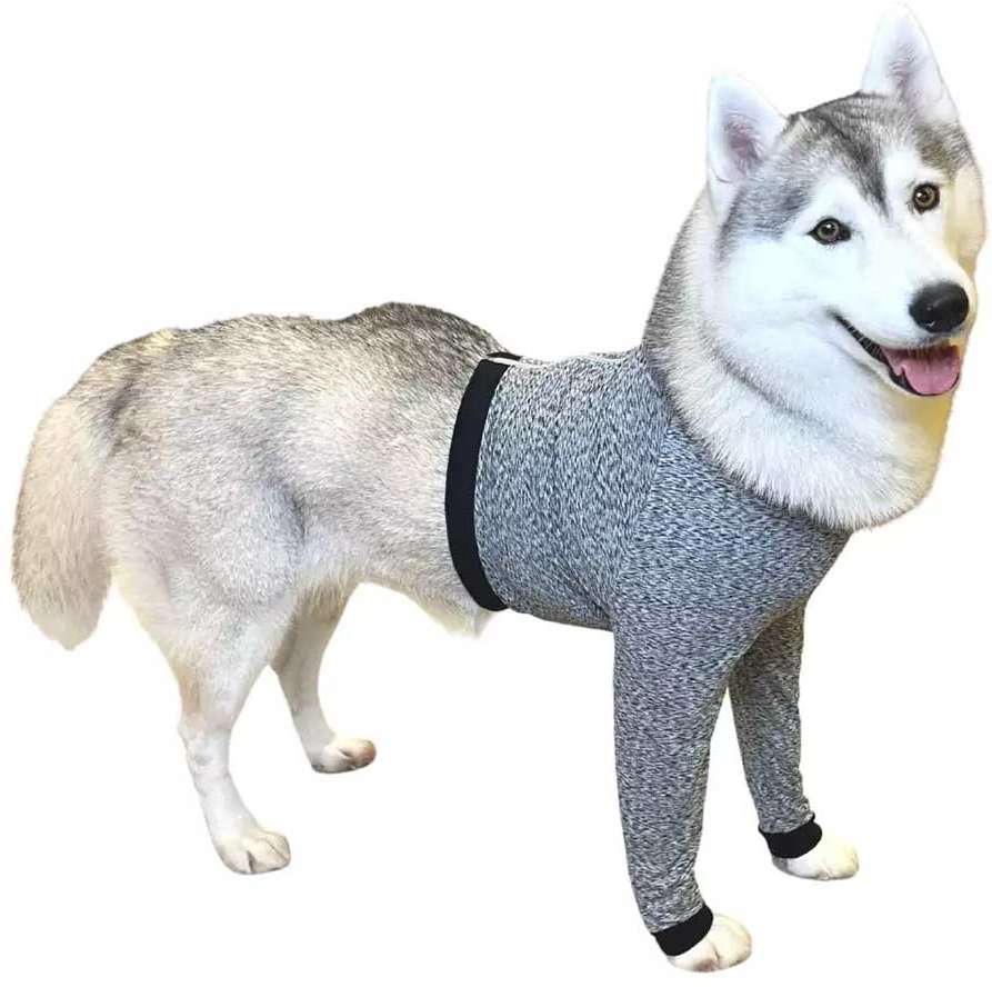 Protetor de Membros Anteriores Pet Med Dry Light Supreme Cinza para Cães - Tam. 08