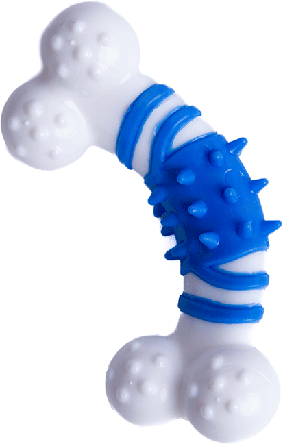 Brinquedo Kroco Mordedor Osso Azul para Cães - Tam. Único