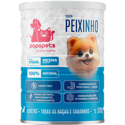 Ração Úmida Papapets Peixinho para Cães Adultos
