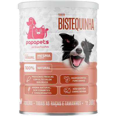 Ração Úmida Papapets Bistequinha para Cães Adultos