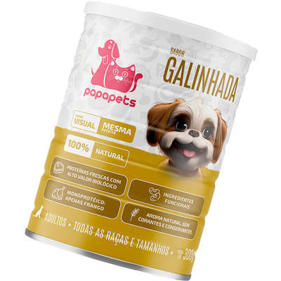 Ração Úmida Papapets Galinhada para Cães Adultos