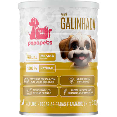 Ração Úmida Papapets Galinhada para Cães Adultos