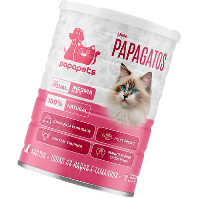 Ração Úmida Papapets Papagatos para Gatos Adultos