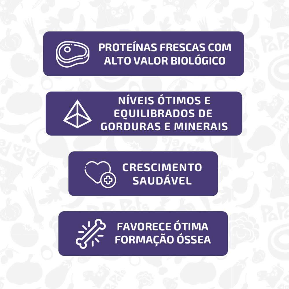Ração Úmida Papapets Franguinho para Cães Filhotes - 300 g