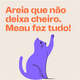 Areia Sanitária Branca Meau Grãos Minerais para Gatos