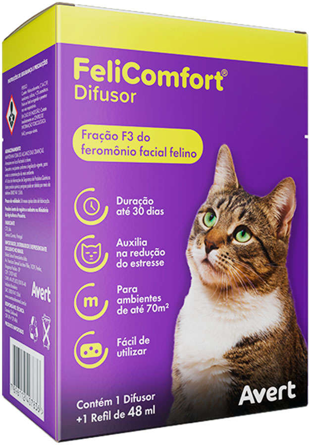 Difusor Avert Felicomfort Redução do Estresse para Gatos - 48 mL
