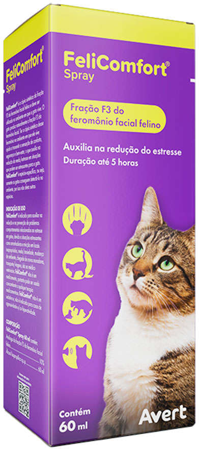Spray Avert Felicomfort Redução do Estresse para Gatos - 60 mL