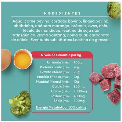 Ração Úmida Pet Delícia Sachê Natural Ragu de Carne com Legumes para Cães