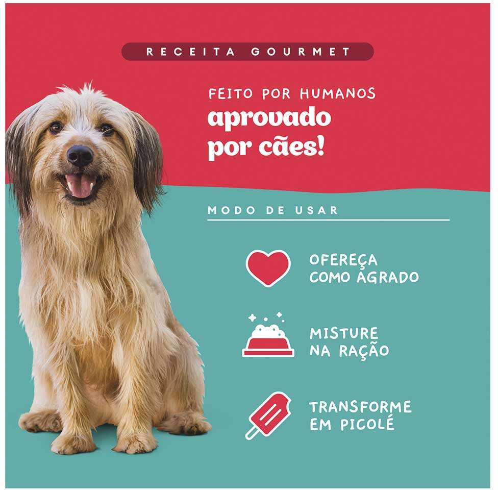 Ração Úmida Pet Delícia Sachê Natural Ragu de Carne com Legumes para Cães - 80 g