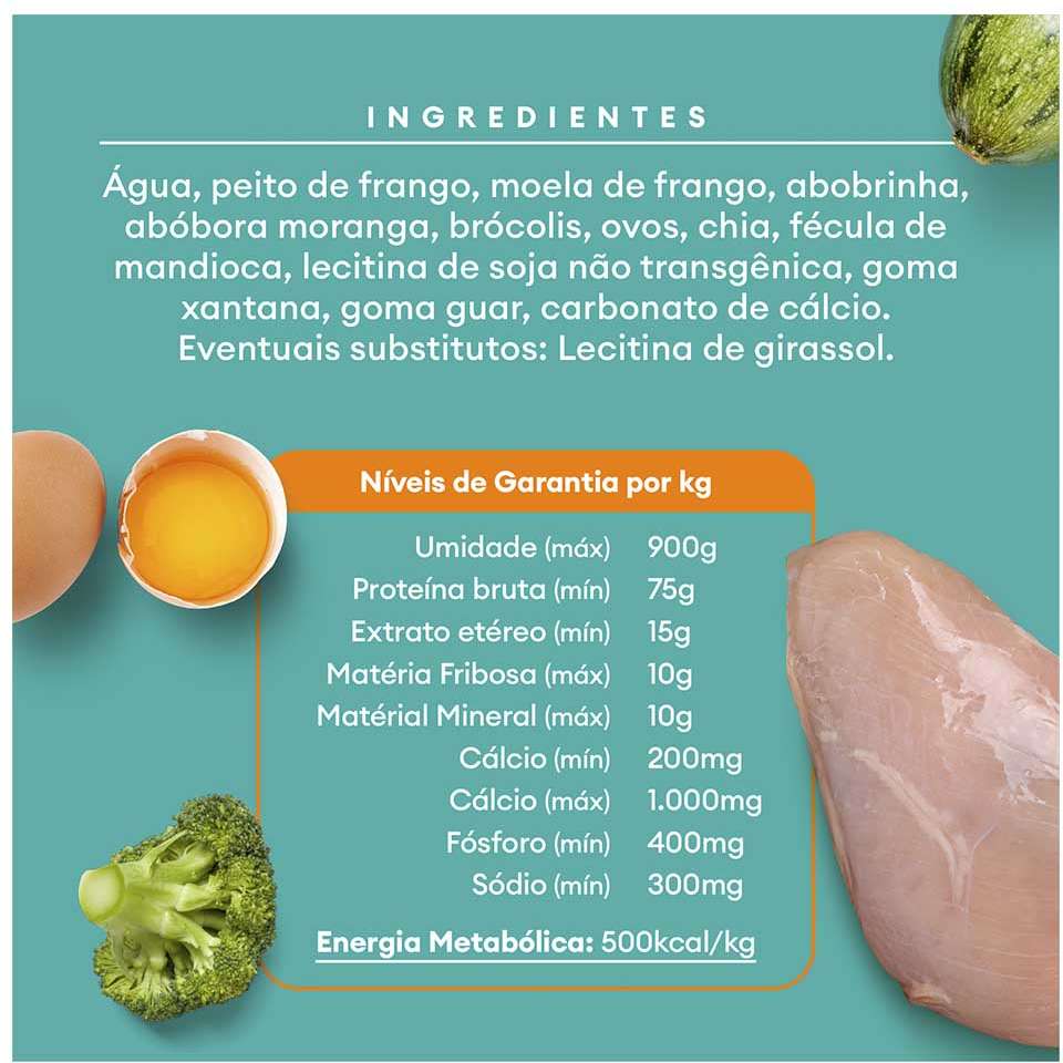 Ração Úmida Pet Delícia Sachê Natural Ragu de Frango com Legumes para Cães - 80 g