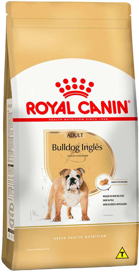 Ração Royal Canin para Cães Adultos da Raça Bulldog - 10,1Kg