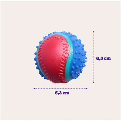 Brinquedo Kroco Bola de Tênis Spike Vermelho para Cães