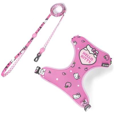 Peitoral Air e Guia Freefaro Hello Kitty para Cães