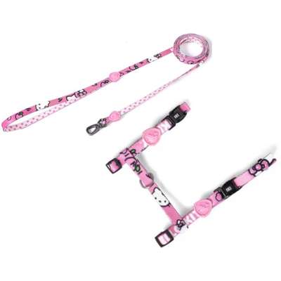 Peitoral H e Guia Freefaro Hello Kitty para Cães