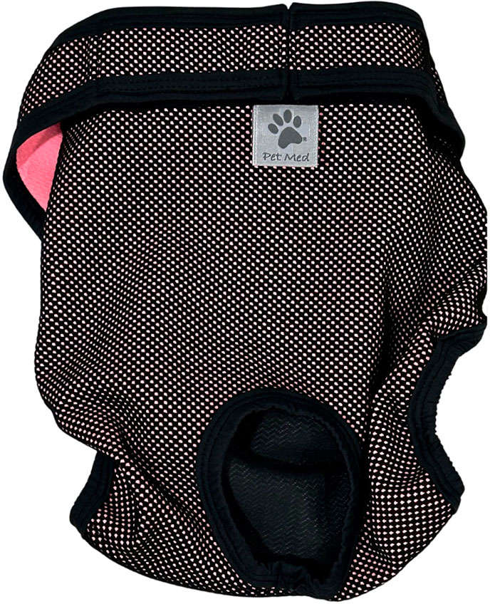 Protetor Higiênico Pet Med para Fraldas & Cio Rosa para Cães Fêmeas - Tam. 04