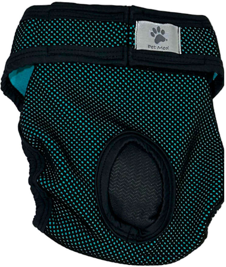 Protetor Higiênico Pet Med para Fraldas & Cio Verde para Cães Fêmeas - Tam. 07