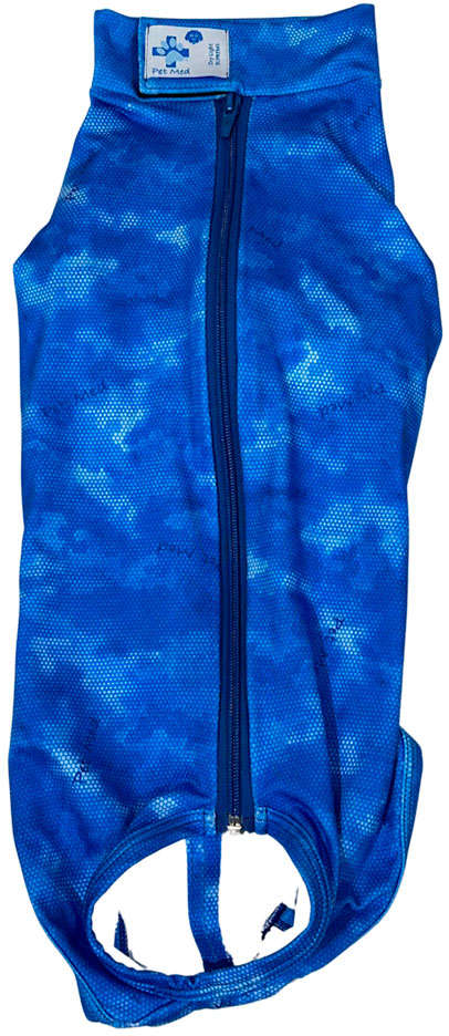 Roupa Pós Cirúrgica Pet Med Castração Dry Light Supreme Azul para Cães - Tam. 7