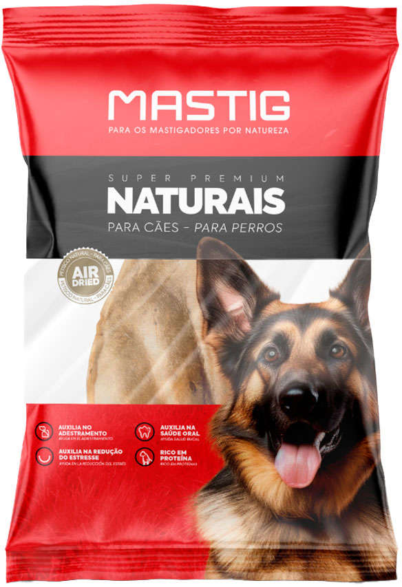 Petisco Mastig Orelha Bovina Natural - 1 Unidade