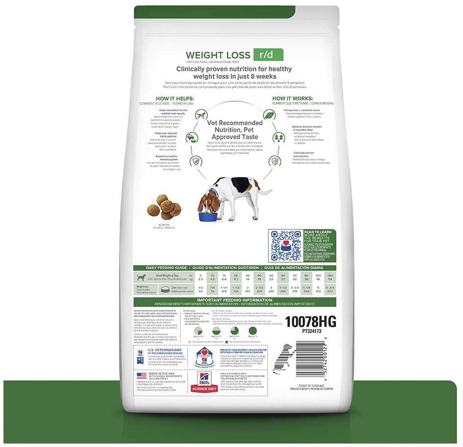 Ração Hills Canine Prescription Diet R/D Perda de Peso - 8Kg