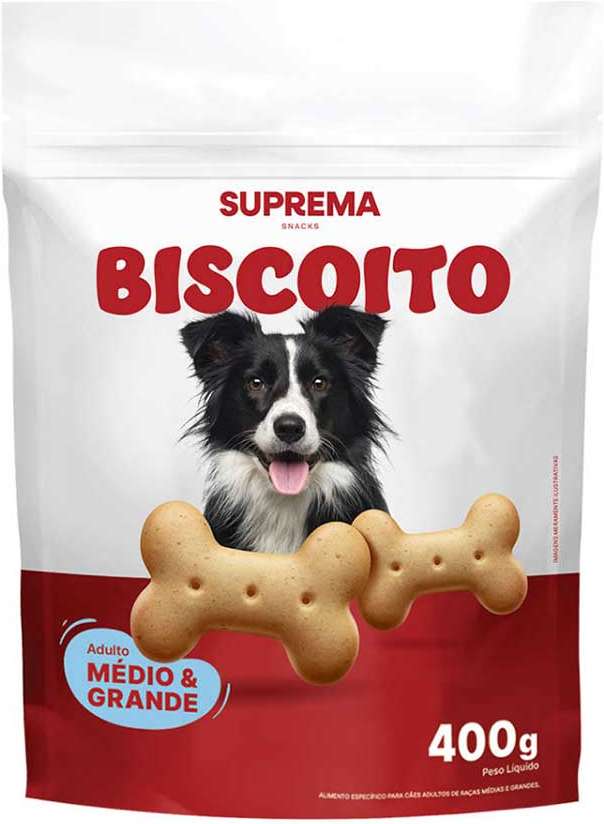 Biscoito Suprema para Cães Adultos Porte Médio e Grande - 400g