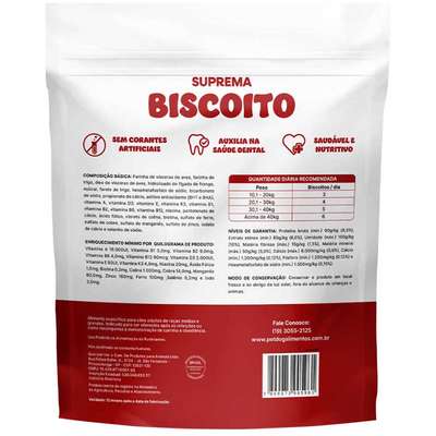 Biscoito Suprema para Cães Adultos Porte Médio e Grande